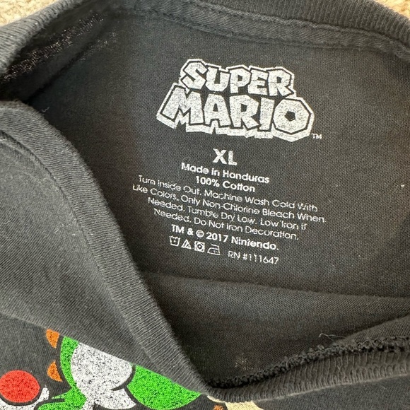 Super Mario Nintendo T-Shirt Men’s Black XL Abbey Road Beatles Spoof Luigi - Picture 8 of 9